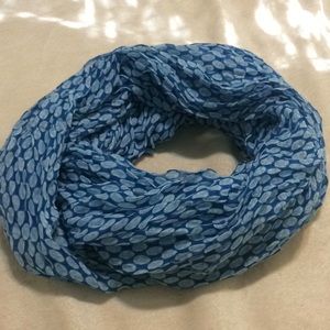 Blue infinity scarf